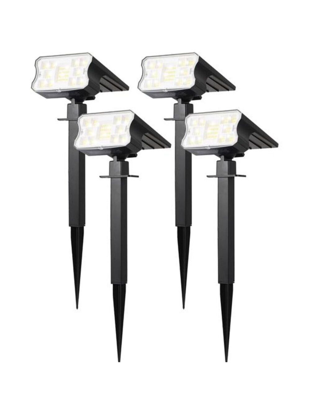 Solar outdoor lights waterproof 60 LED landscape spotlight garden pathway yard